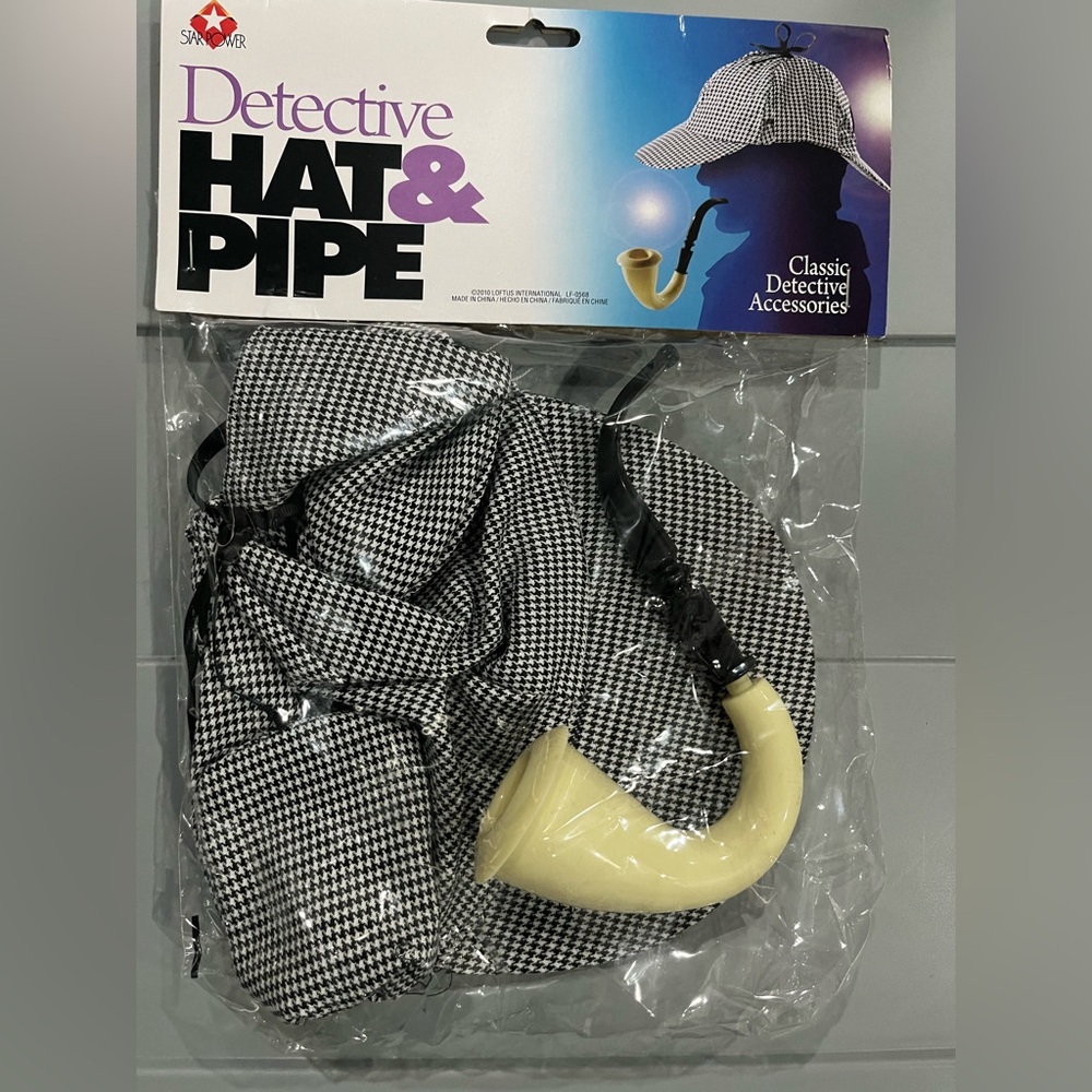 Costume -Detective Hat & Pipe Set - NWT
